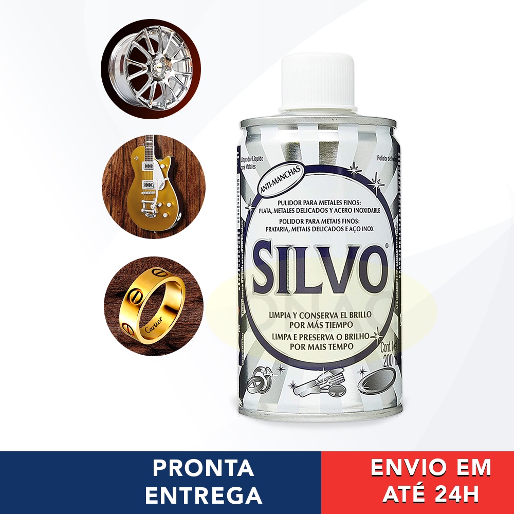 Polidor de Metais e Vidros Silvo Automotivo Instrumentos