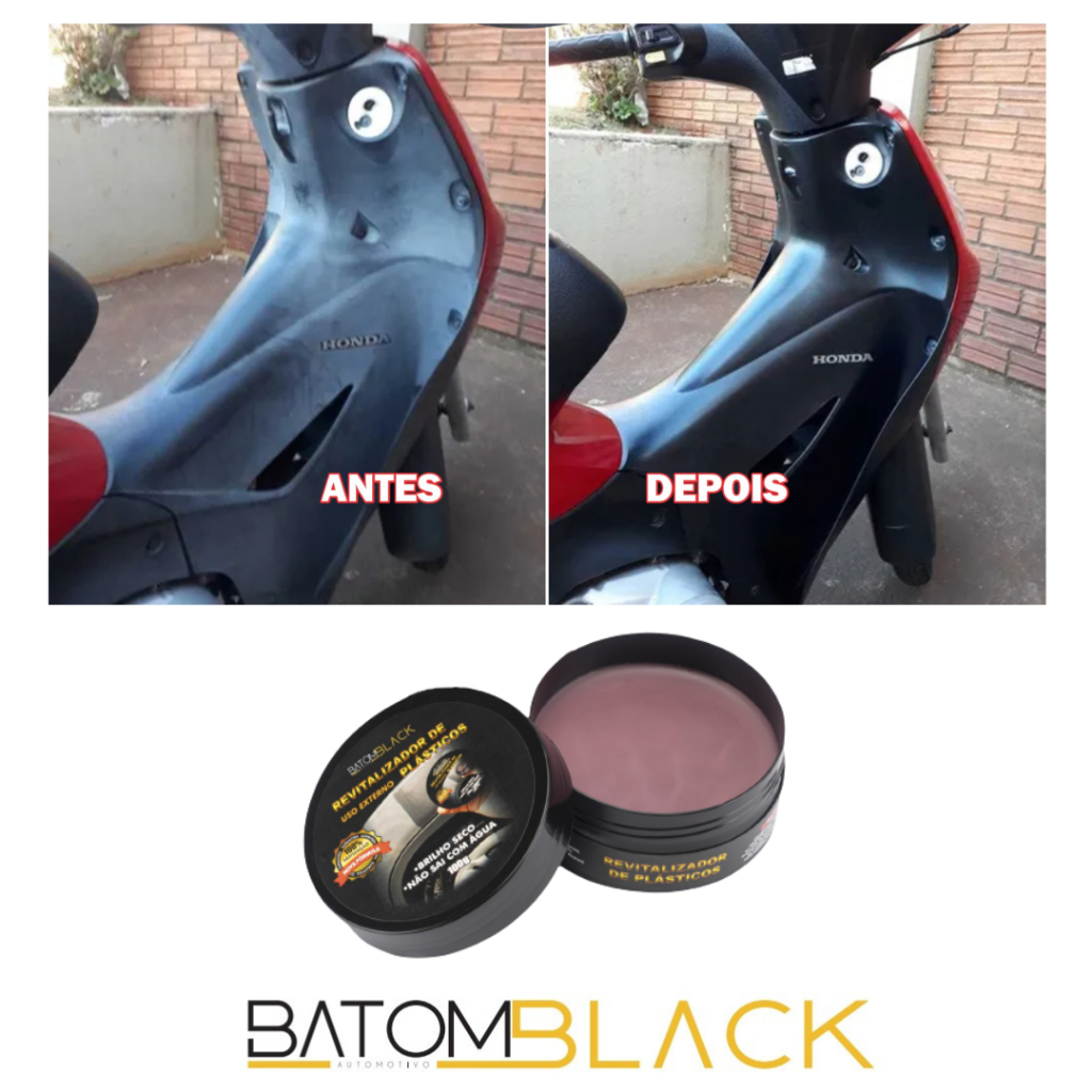 Cera Revitalizador de Plástico Painel, Para barro e carenagem  Motos/Veículos.