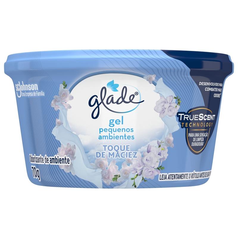 Odorizador de Ambiente em Gel Glade Toque de Maciez 70g