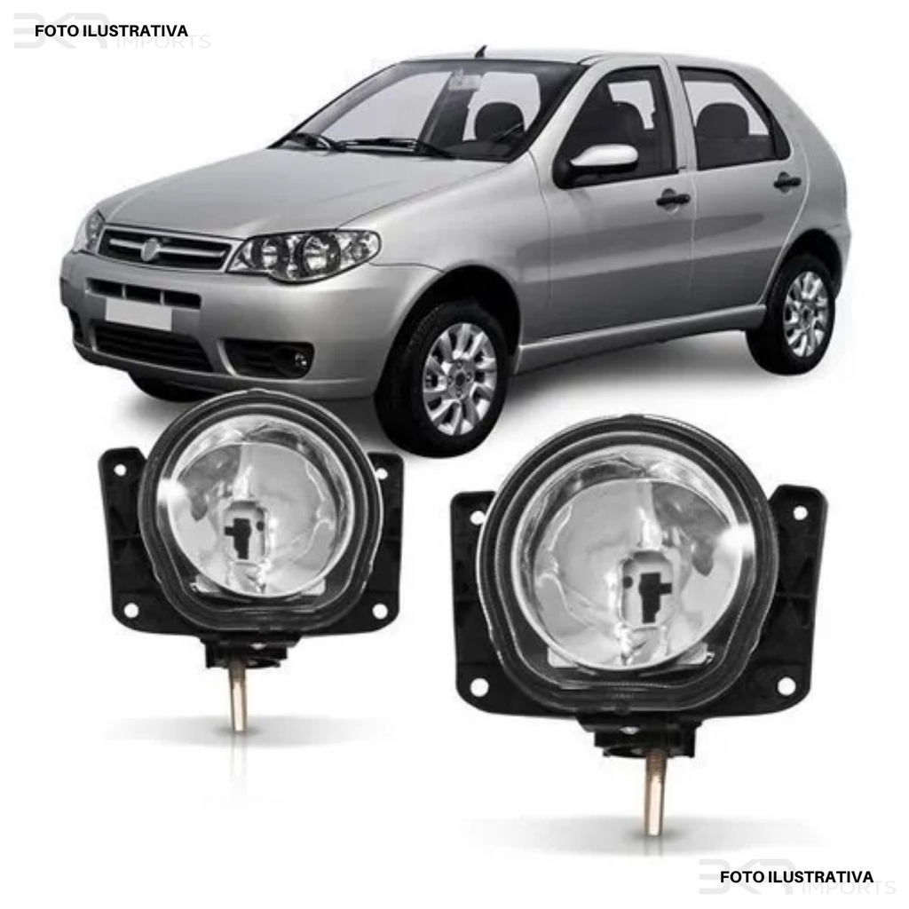 Par Farol Milha Palio G3 Zoiao Pitbull Economy Way Celebration