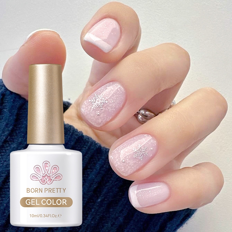 BORN PRETTY Gel De Esmalte De Unha 10ml Semi-Permanente Verniz Base De Glitter Sequins