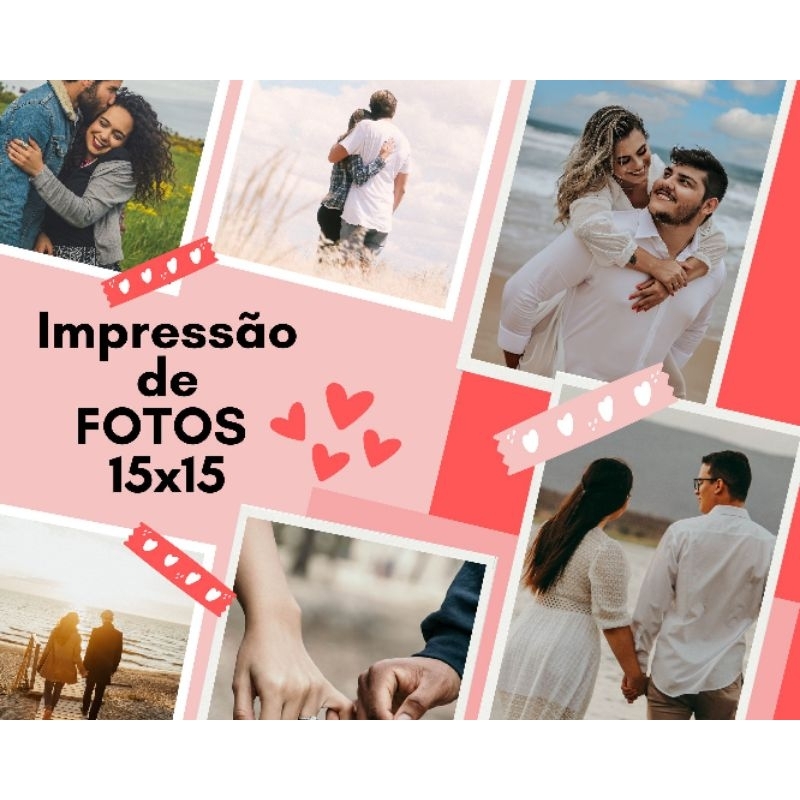 IMPRESSÃO DE FOTOS DIGITAIS 15x15cm em papel FOTOGRÀFICO e ADESIVO (mínimo 10 fotos)