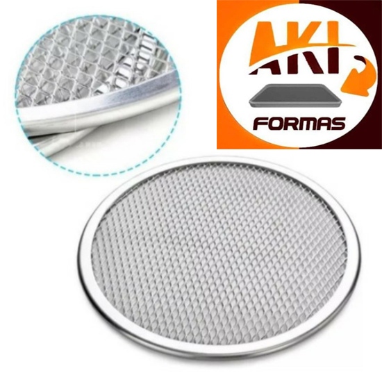 TELA DE PIZZA DE 25 CM MALHA 15X8 DE ALUMINIO COM NOTA FISCAL (( ENVELOPE ))