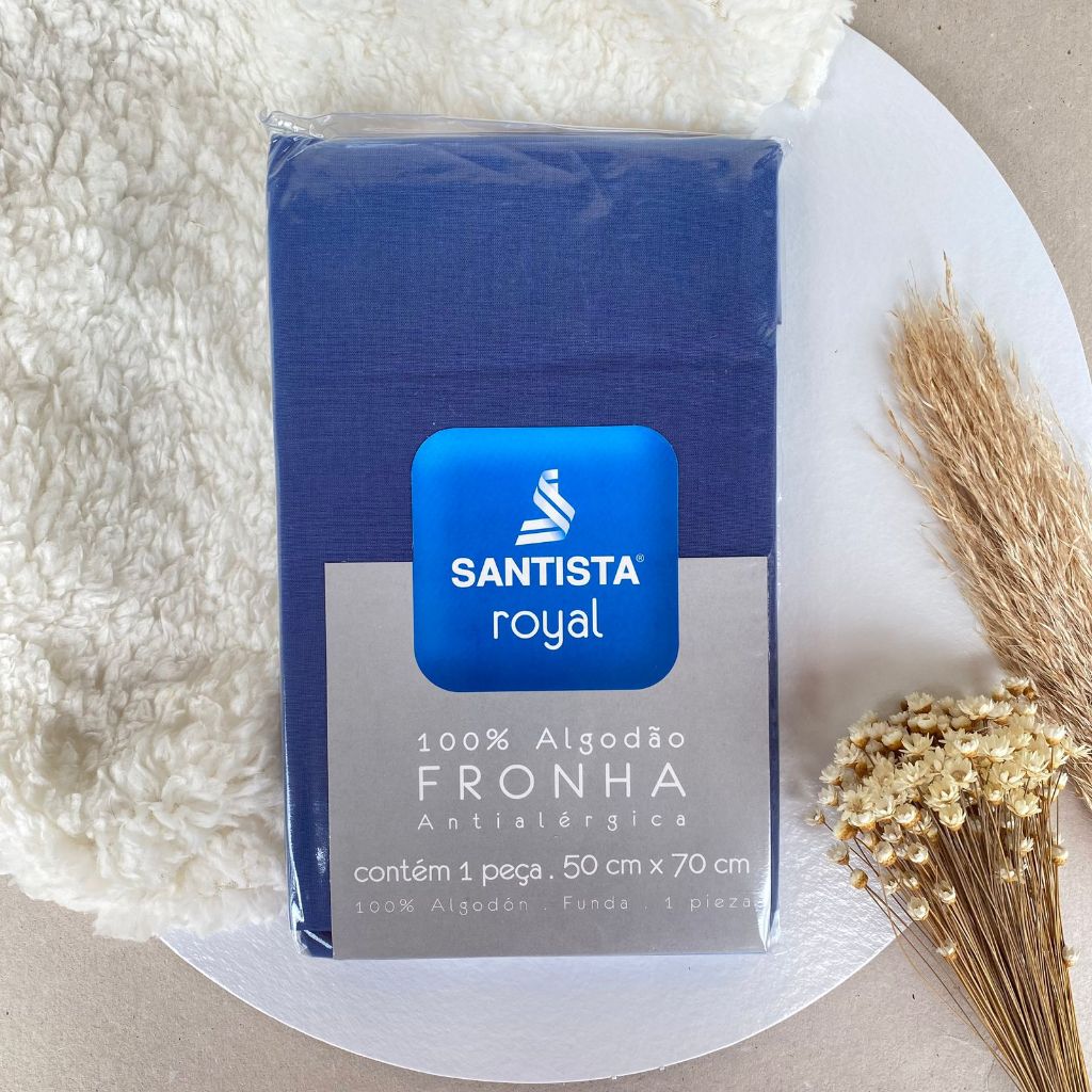 KIT 2 FRONHAS SANTISTA  ROYAL PLUS 100% ALGODAO INDIGO 6393