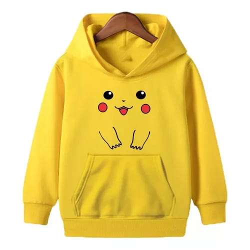 Moletom canguru infantil Poke-mon Unissex Com Capuz Kids Flanelado envio imediato Direto da Fábrica