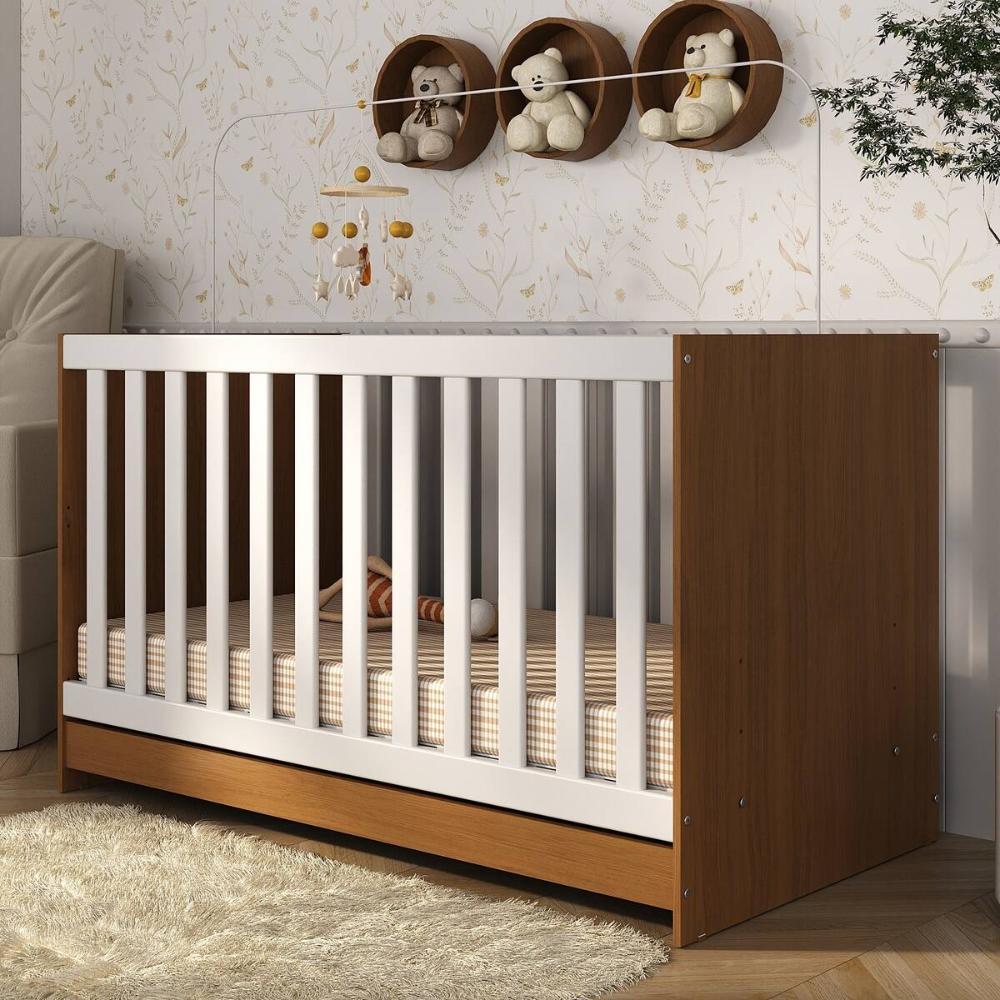 Berço 3 em 1 para Colchão 130 x 60cm Doce de Leite Multimóveis MP0527R