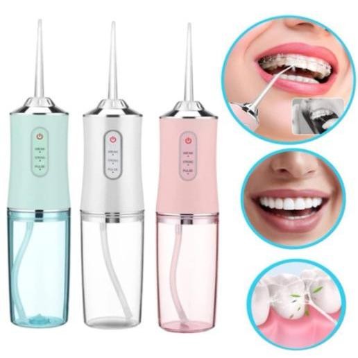 Irrigador Oral Limpeza Profunda Jato D àgua Tanque de 220ML Eletrico Dentes