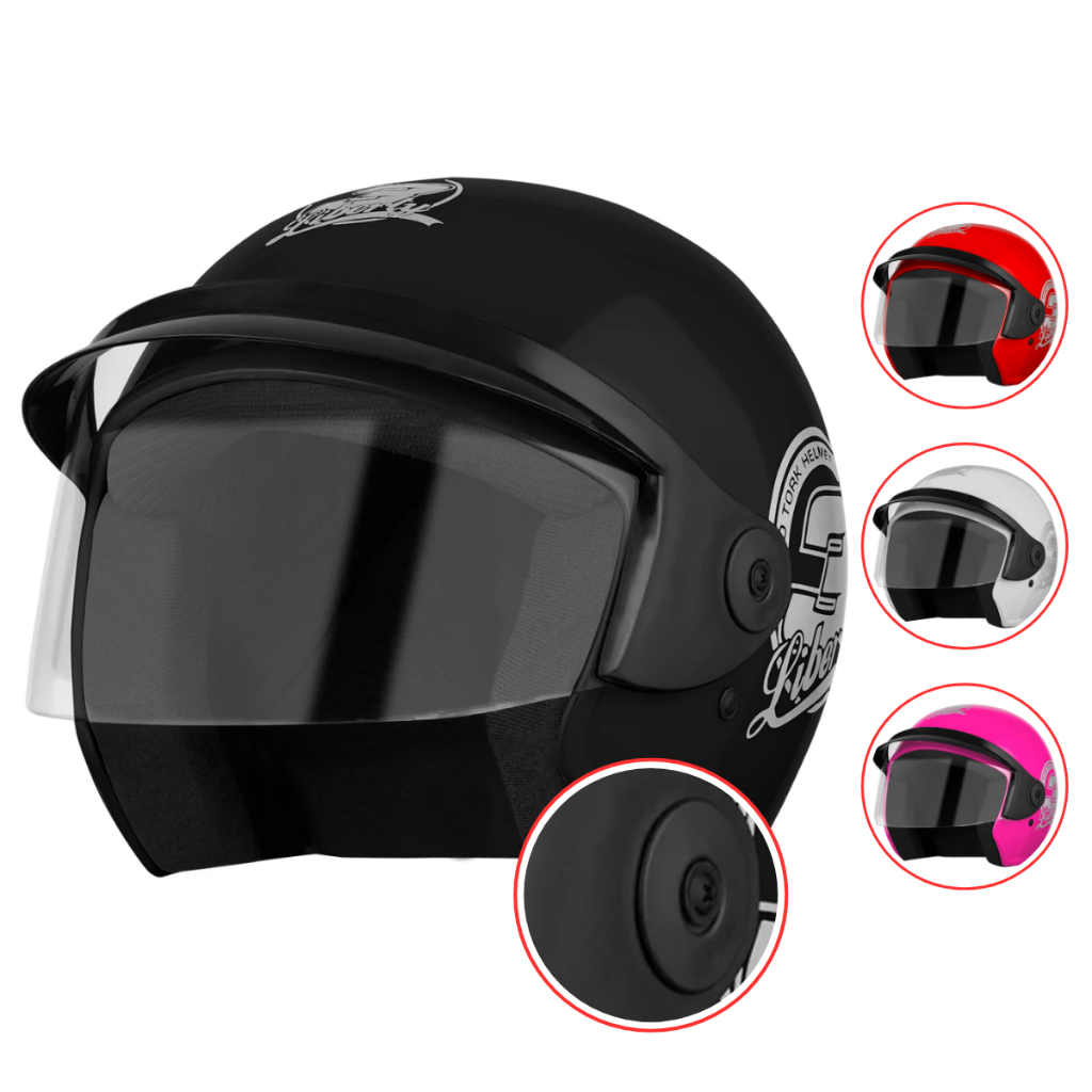 Capacete Moto Aberto Pro Tork Original Liberty 3 Masculino e Feminino 56 A 60