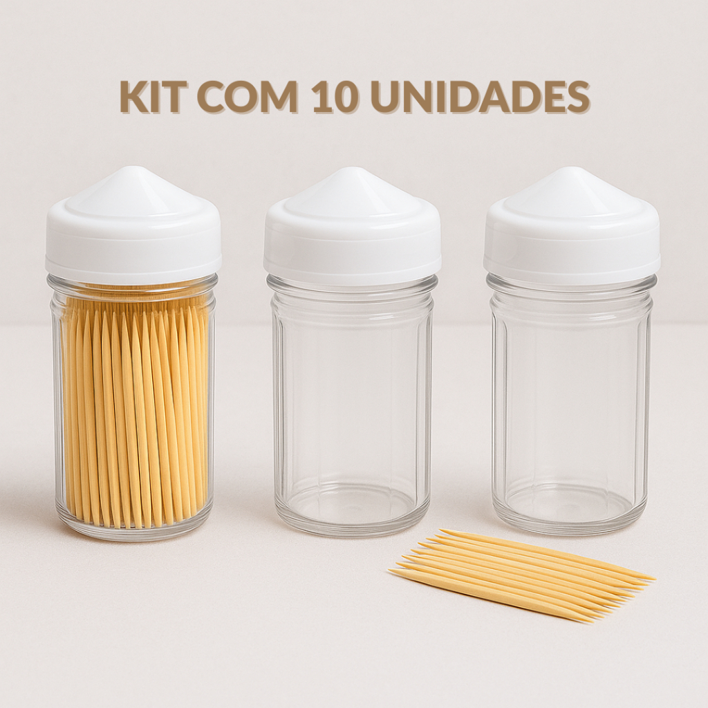 Kit 10 Paliteiro de Plástico para Bar Restaurante Cozinha