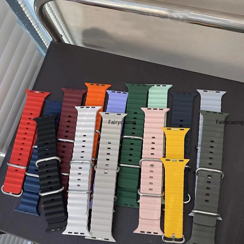Correia Oceânica Para Relógios Apple Série 11/10-1 ultra Smartwatch Relógio Inteligente Faixa De Acessórios iWatch 46mm