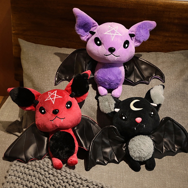 Brinquedo De Pelúcia Demon Bat Doll Halloween Holiday Evento Presente Crianças Boneca