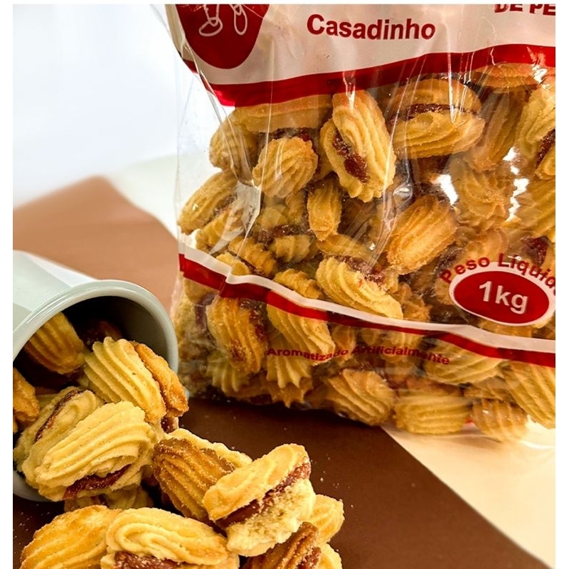 Biscoito Amanteigado Casadinho 1k. Amanteigado Ritinha de Petrópolis