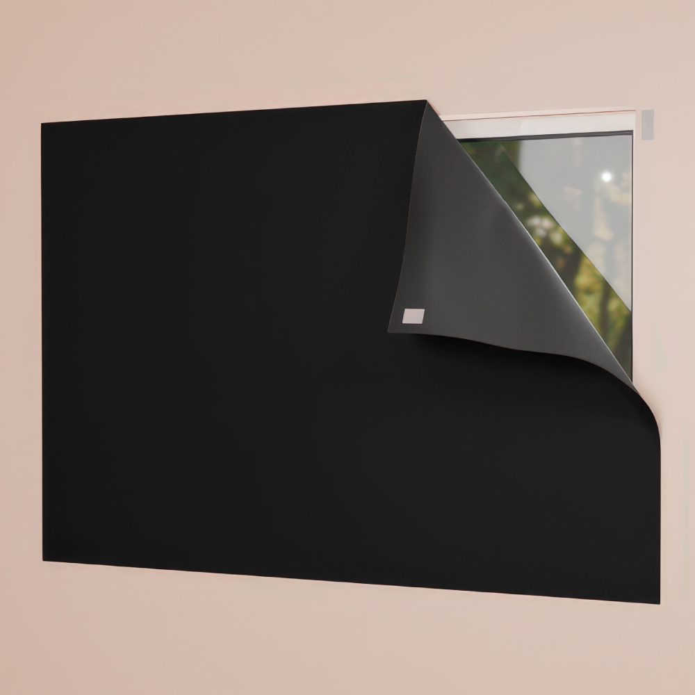 Cortina Painel Blackout PVC Com Velcro Corta 100% a Luz Para Sala Quarto Cozinha