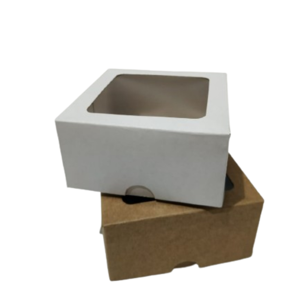 120 caixas com visor  para doces, presentes, lembrancinhas e diversos- 8x8x4