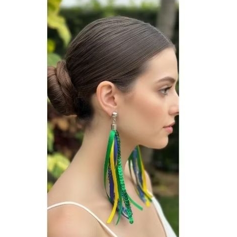 kit 10 Brincos do BRASIL Copa do Mundo 2026(cores variadas)
