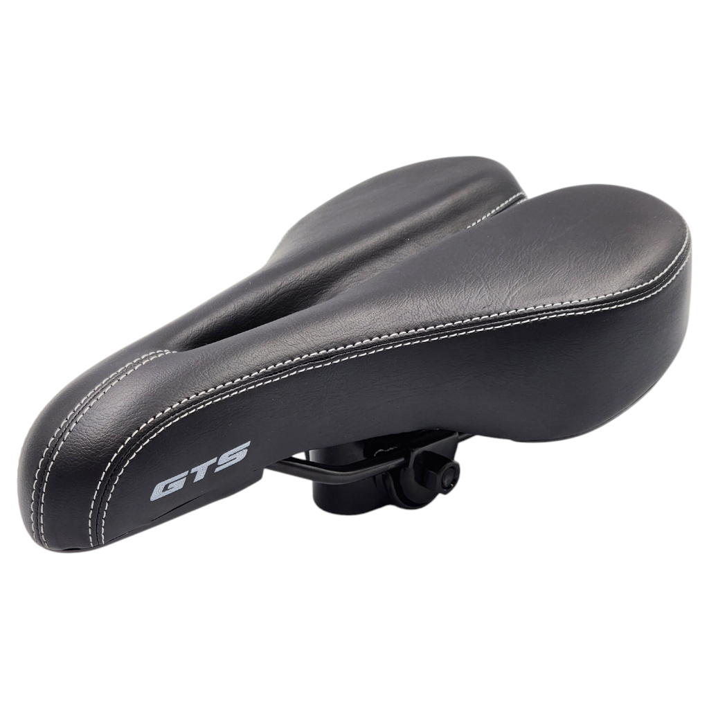 Banco Selim Gts Bicicleta Vazado Couro Mtb Super Confort