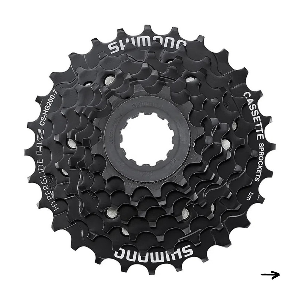 CASSETE 7V SHIMANO CS-HG200 12/28D - PRETO