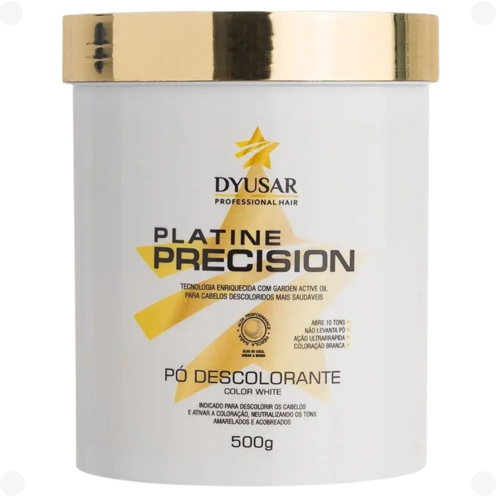 Pó Descolorante Profissional Dyusar Platina Branco 500g