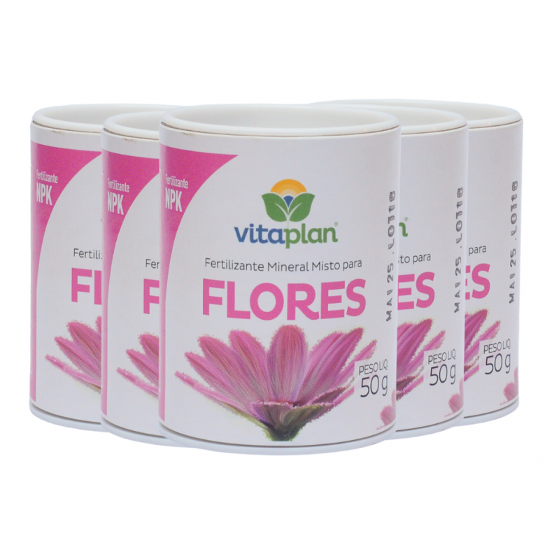 Fertilizante para Flores Mineral Misto Em Pastilha Vitaplan 50g Liberação Lenta