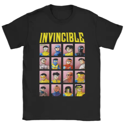 Camiseta Estampa Adulto/Infantil Lançamento Unissex Em Algodão invincible