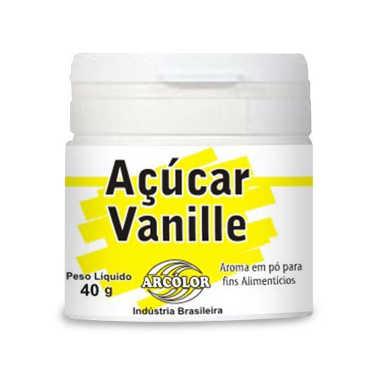 Açúcar Vanille 40g Arcolor (Excelente Produto)