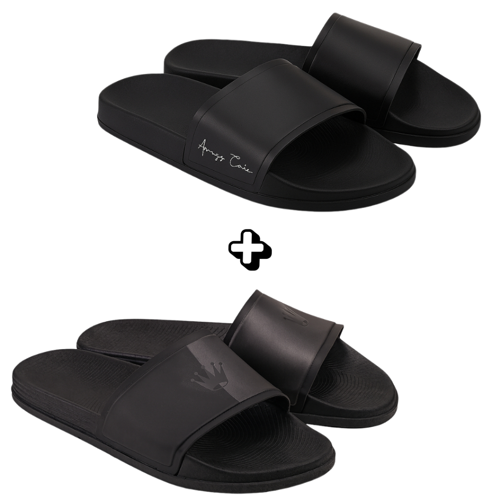 2 Pares de Chinelo Slide Unissex – Versáteis e Confortáveis