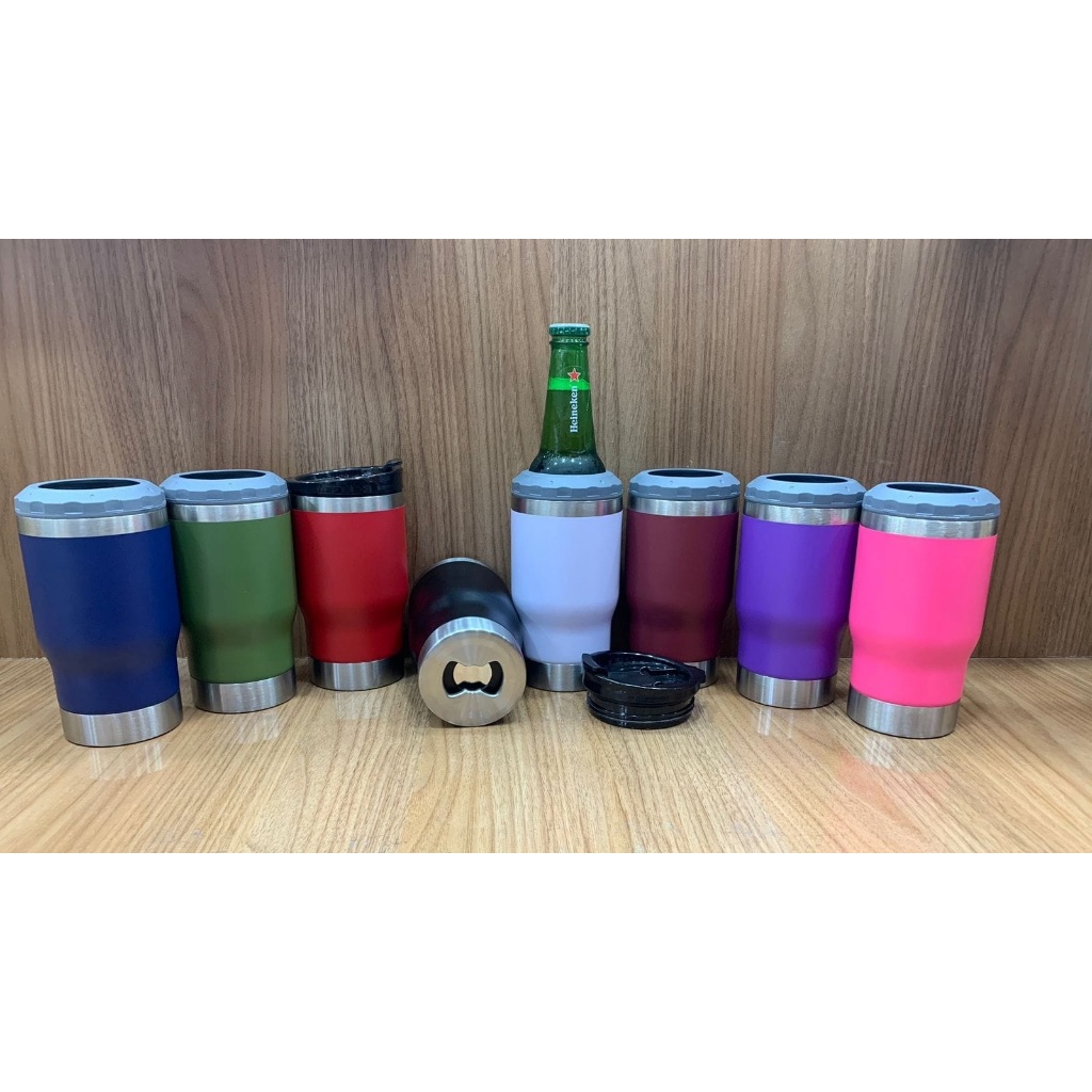 Copo Térmico Porta Garrafa Latinha  Long Neck 420ml Com Abridor