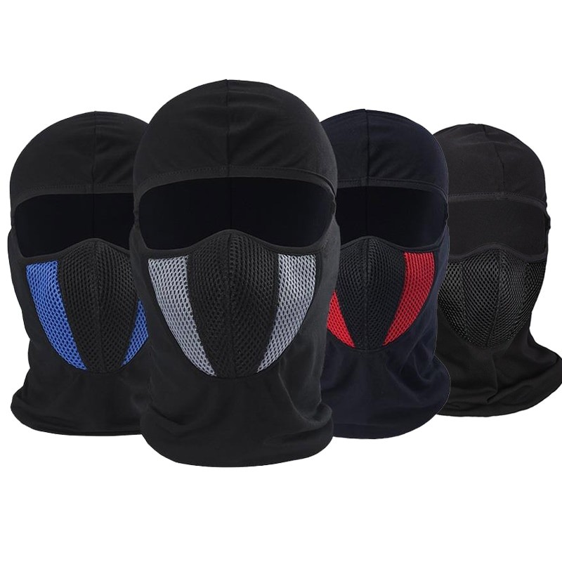 Balaclava Respirável para Motocicleta Máscara Facial Motocross Capacete Airsoft Proteção