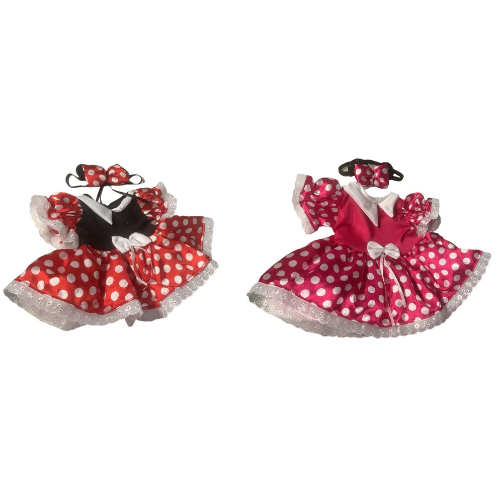 Roupa Boneca Fantasia Minnie Reborn 30 ou 50cm