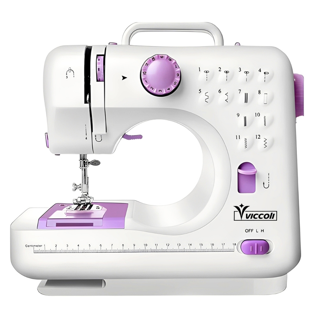 Máquina De Costura Elétrica Com Pedal Composta de 12 Pontos 110v/220v Viccoli