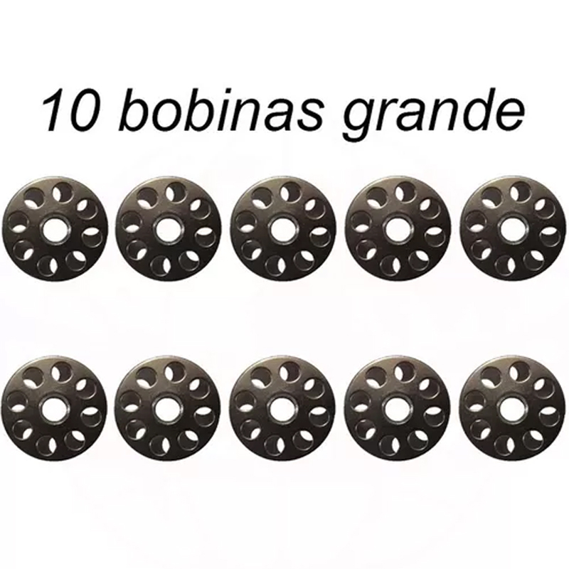 10 Bobina Grande Ferro Furada Máquina Reta Transporte Duplo