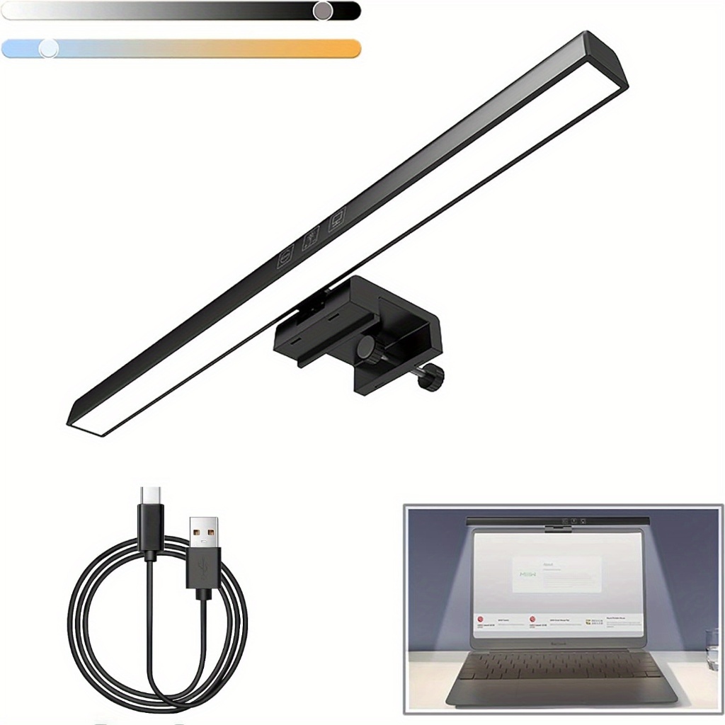 Luz Do Monitor 50CM Do Computador Desktop Pc Tela Led Ajustável