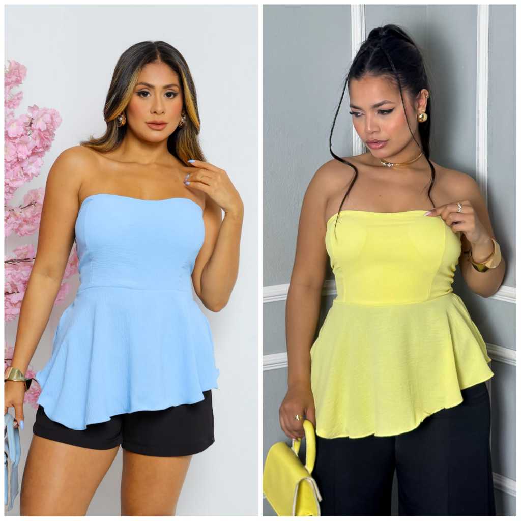 blusa feminina tomara que caia com bojo