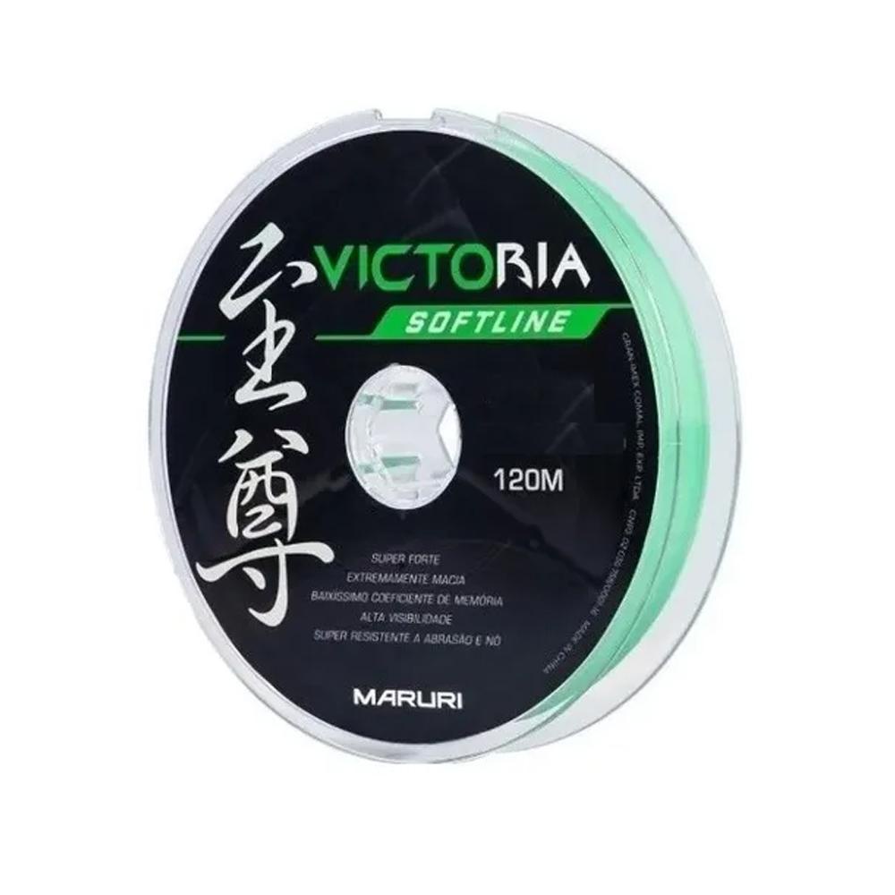 Linha Monofilamento Victoria Softline 120m 0,33mm 16.1lbs Verde - Maruri