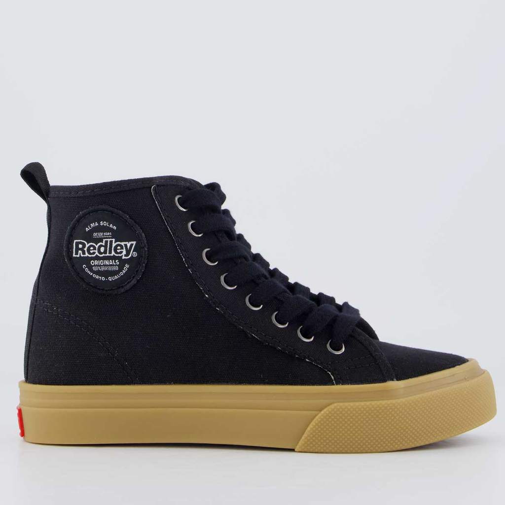 Tênis Redley High Látex Feminino Preto