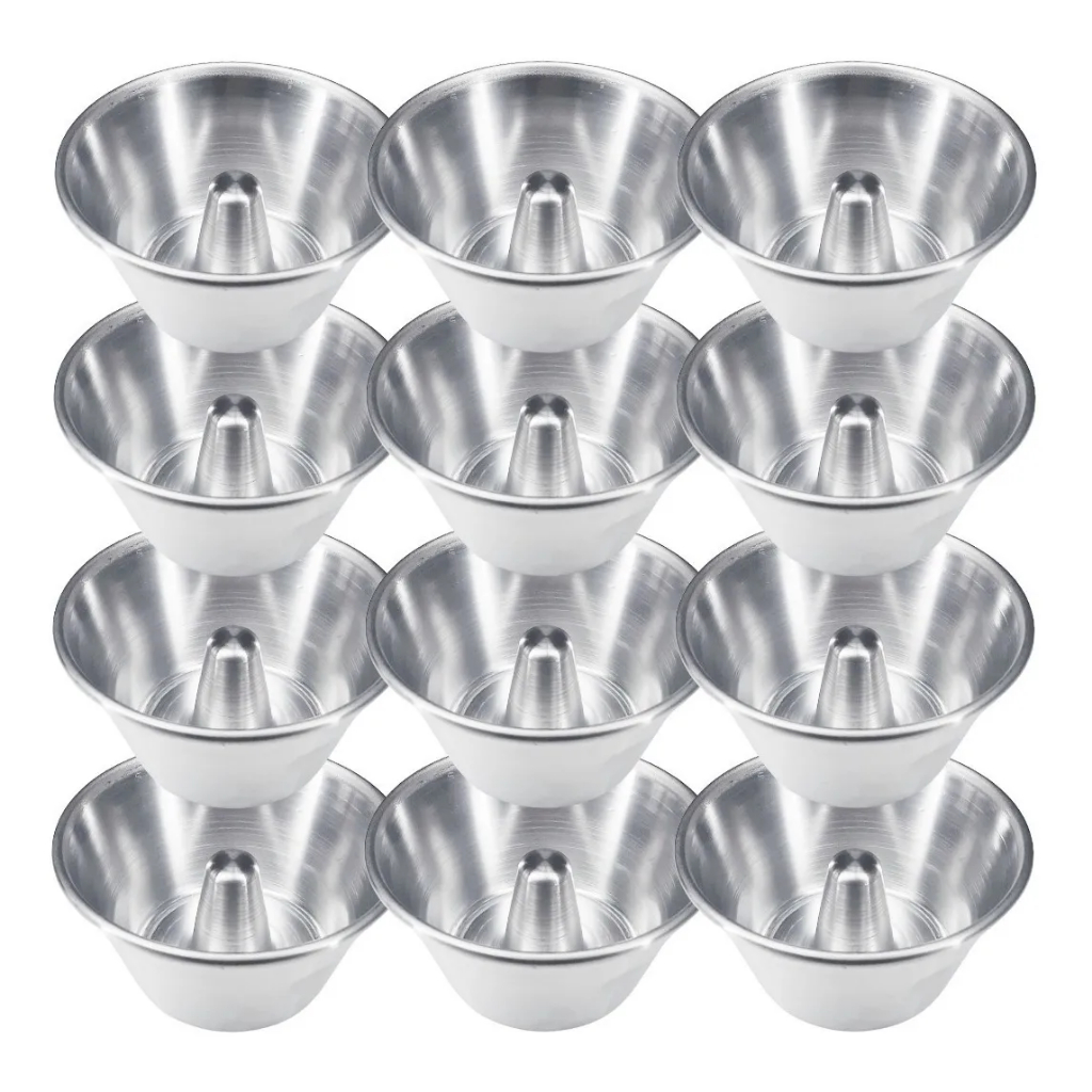 Forma Suíça 12x6x8 Kit Com 12un - Ideal Para Hamburgueira