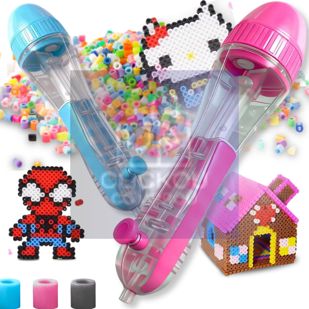 Caneta De Hama Beads Dispenser De Miçangas 2,6mm Alta Precisão Transparente Organizadora