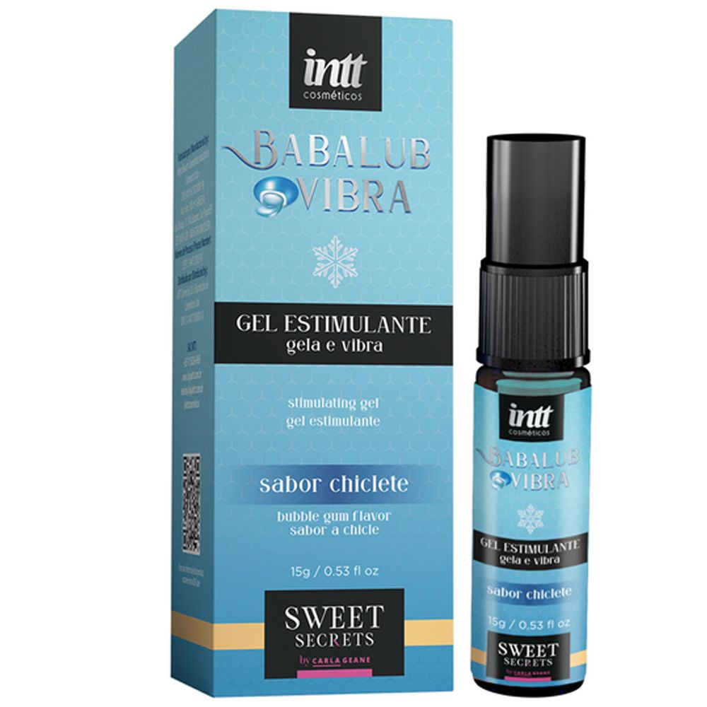 BABALUB VIBRA EXCITANTE QUE ESFRIA E VIBRA 15G LINHA SWEET SECRETS INTT