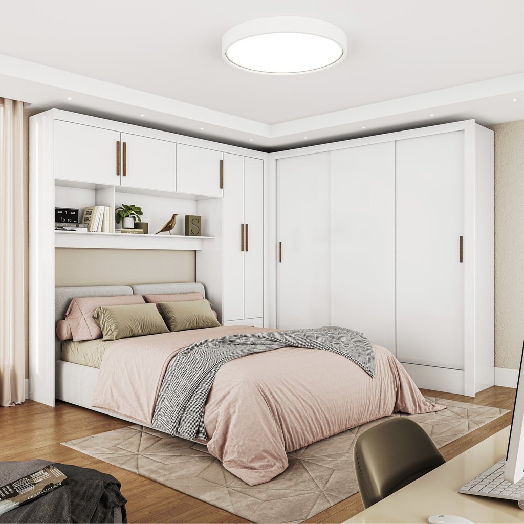 Guarda-roupa Casal Modulado 5 Portas Santiago 3 Portas 5 Gavetas