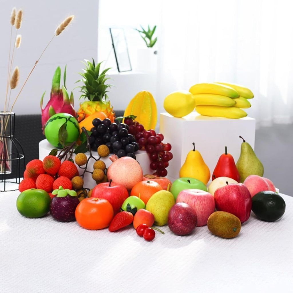 Kit De 6 Mini Frutas Sortidas Decoração Simulação Fruta Real Enfeite