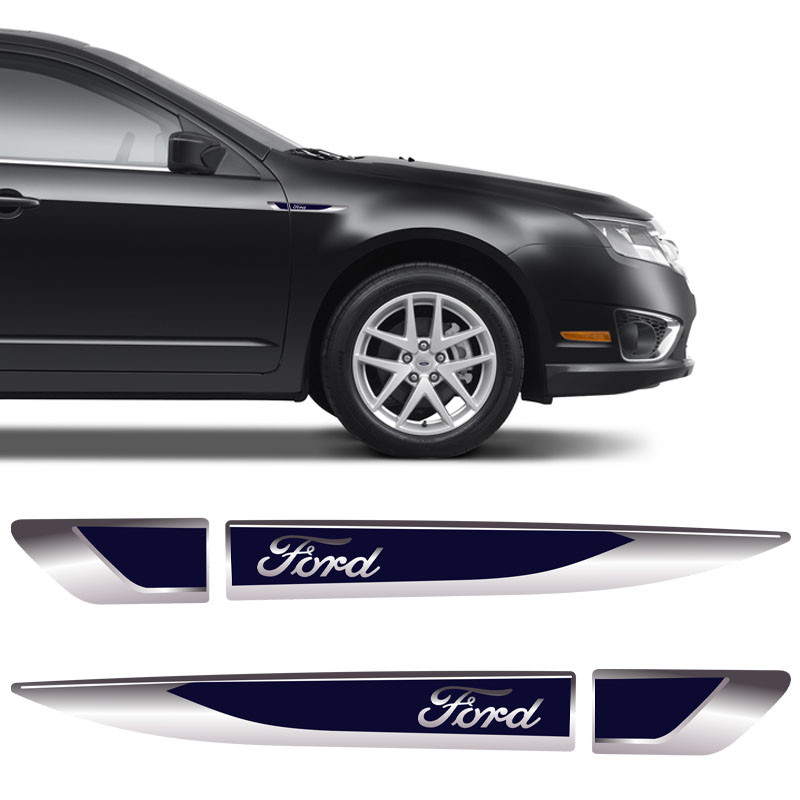 Aplique Lateral Ford Ka Fiesta Edge Focus Emblema Cromado