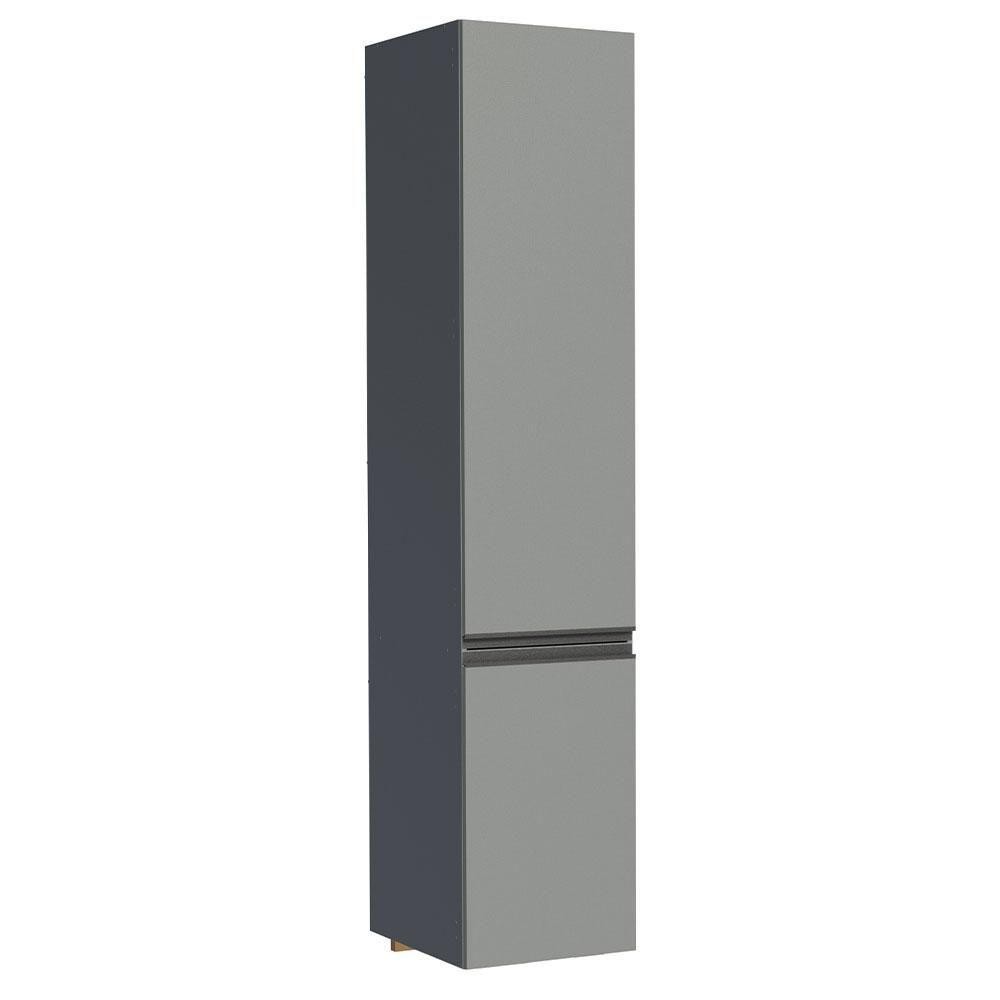 Paneleiro 40 Cm 2 Portas Suspenso Cinza Nice Madesa Cinza