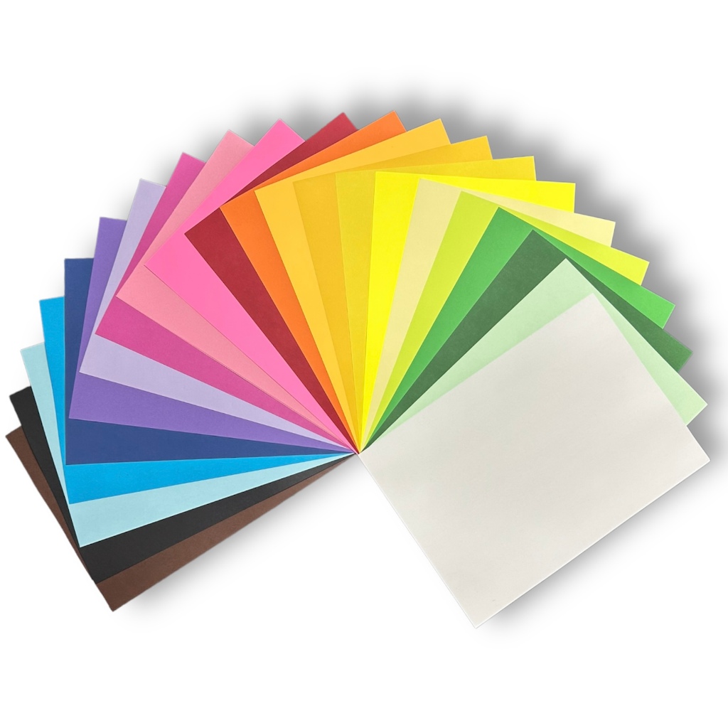 Papel Sulfite Colorido na Massa Tipo Color Plus 110g - 50 Folhas