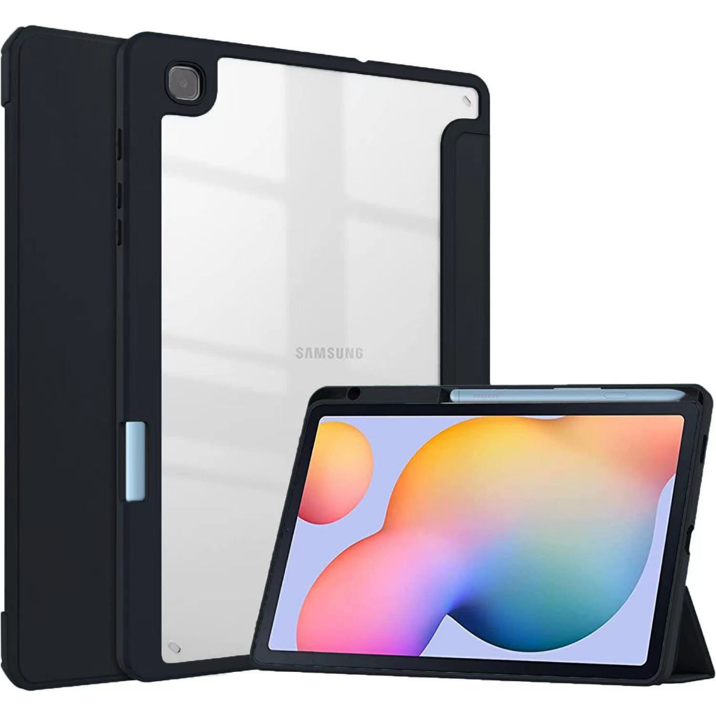 Capa Case Acrílico Para Samsung Galaxy Tab S6 Lite 10.4” SM-P610/P615/P613/P619/P620 Com Suporte Caneta