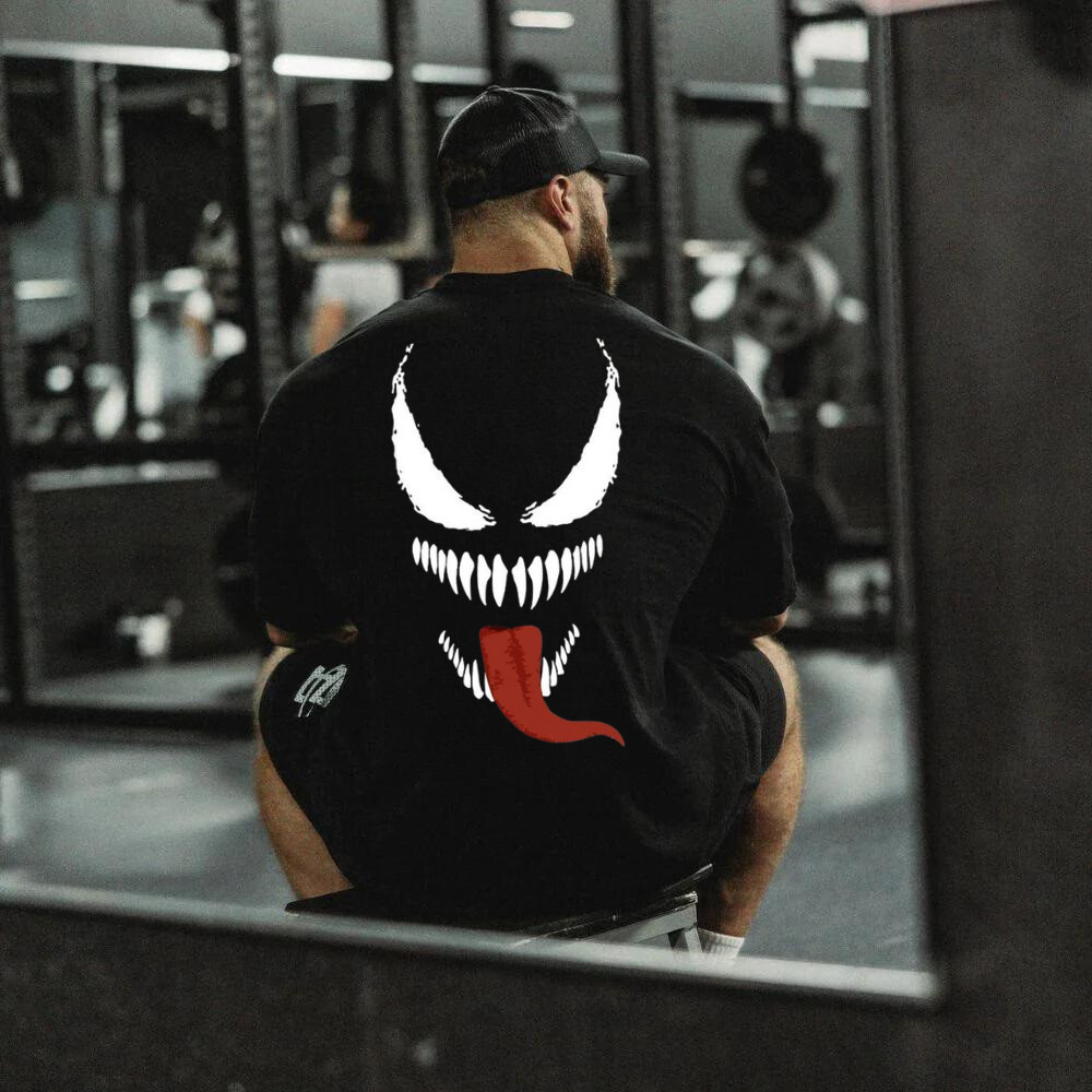Camiseta Oversized Masculina Feminina Camisa Academia Varias Estampa Venom Fit 100% Algodão T-shirt