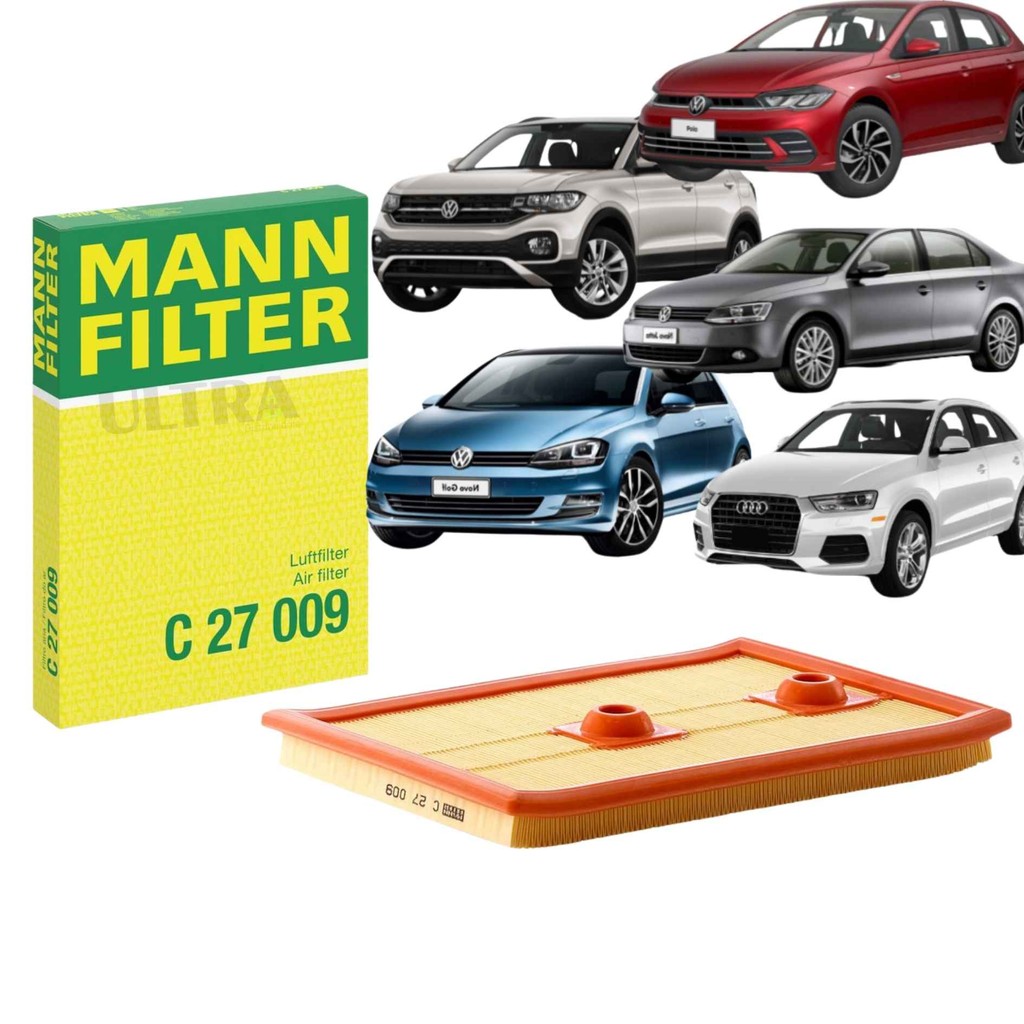 Filtro Ar VW Volkswagen Golf / Jetta / Tiguan / T-Cross / Taos / Nivus GTS / Polo GTS - Audi A3 / Q3 - 1.4 TS
