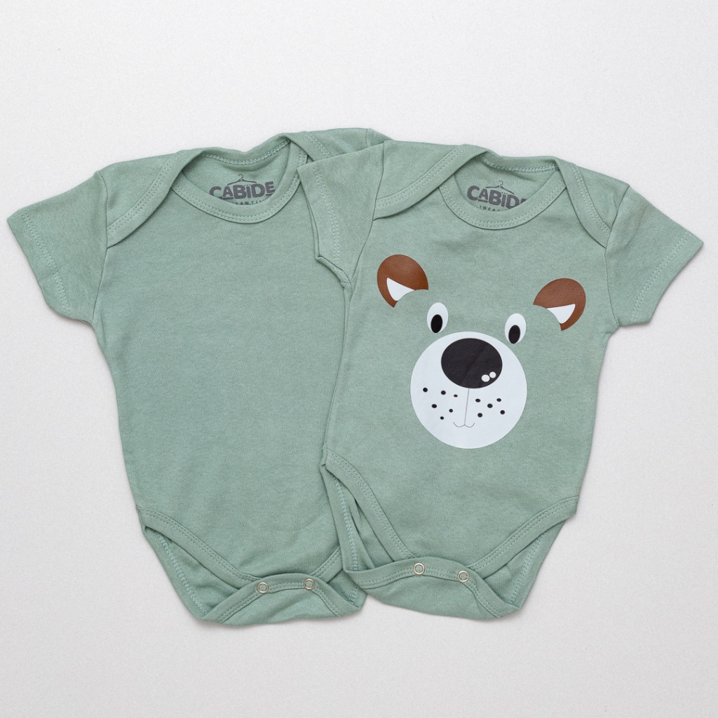 Body 2 peças Liso e Estampado Menino Menina