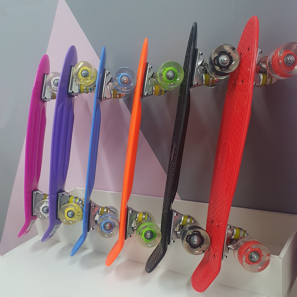 Skate Mini Longboard Cruiser Roda Led Shape 57cm ref: 201A