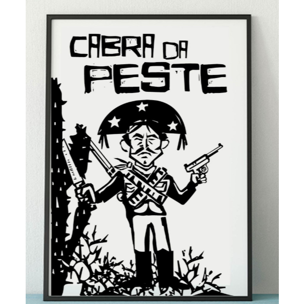 Plaquinha, Decorativos de Sala, Quarto, Escritório Decoração CORDEL CABRA DA PESTE