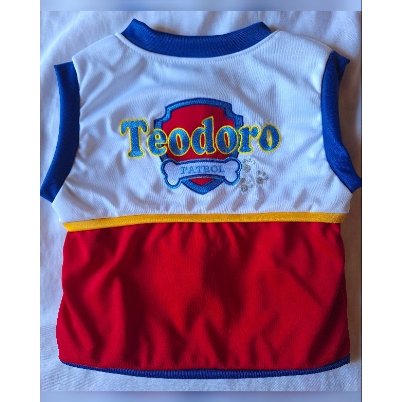 colete patrulha canina bordado Ryder personalizado